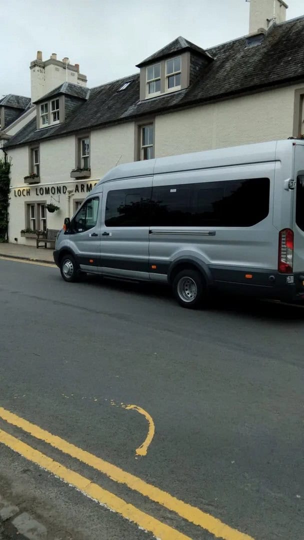Side view of executive vehicle